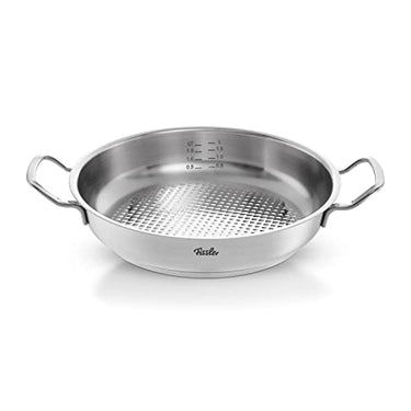 Fissler Original-Profi Collection / Stainless steel serving pan round (2 L, Ø 24 cm) novogrill frying surface, internal scale - induction, silver on sale